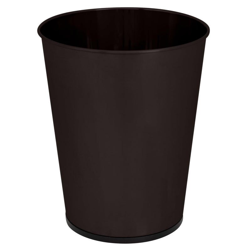 Bath Bliss 5 Liter Small Wastebasket | Round Open Top | Trash Can | Bathroom | Bedroom | Kitchen | Office | Dorm | Disposal Waste Bin | Garbage | Oil Rubbed Bronze - Image 1